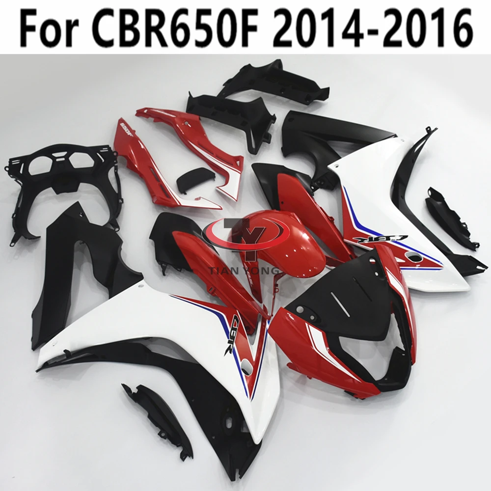 

Bodywork Cowling Injection Molding Motorcycle For CBR650F 2014-2015-2016 Full Fairing Kit CBR650 F Bright red white matte black