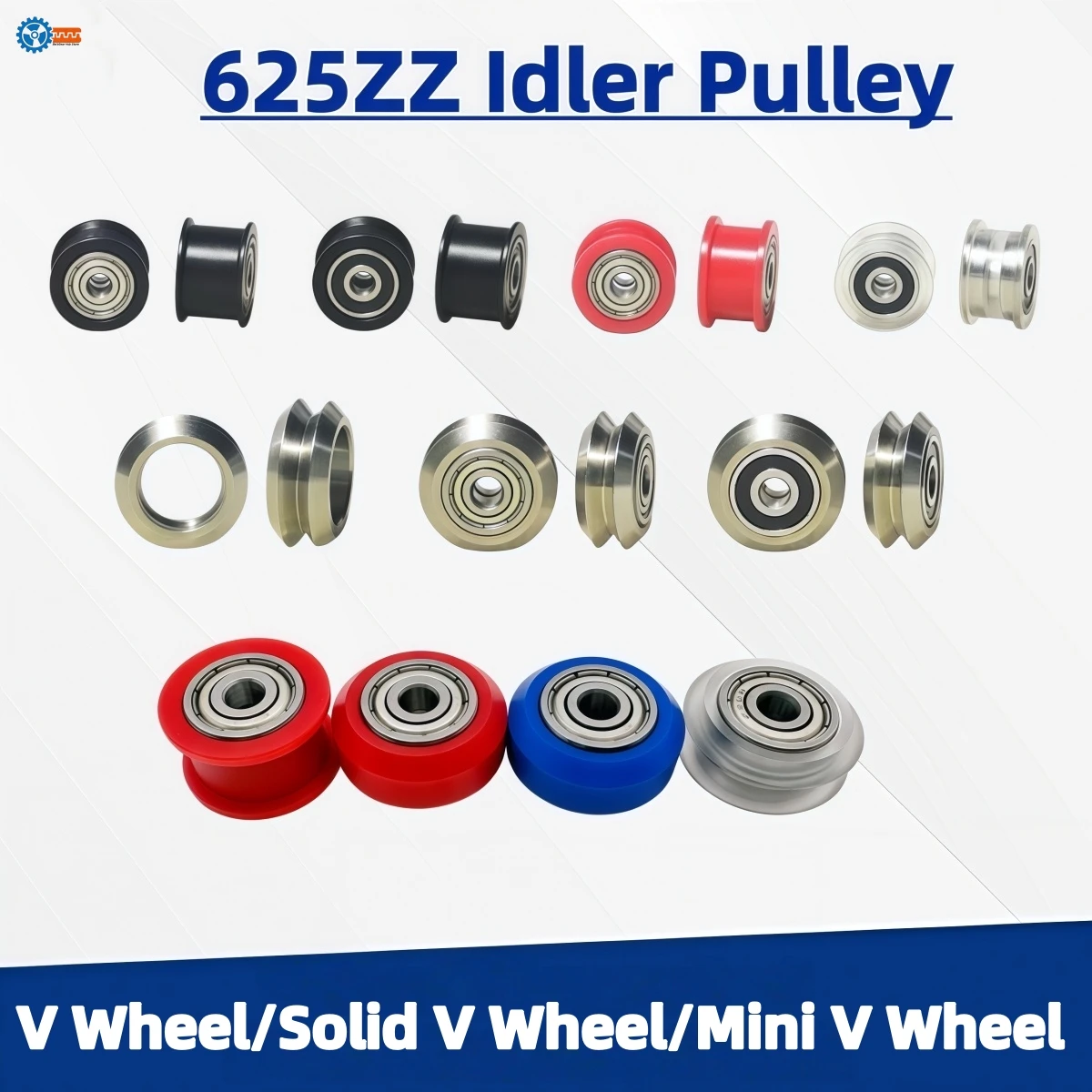 625ZZ POM plastic-coated bearings.,sliding door pulley, furniture nylon wheel, slot wheel, rail wheel, drive rollers,V Wheel