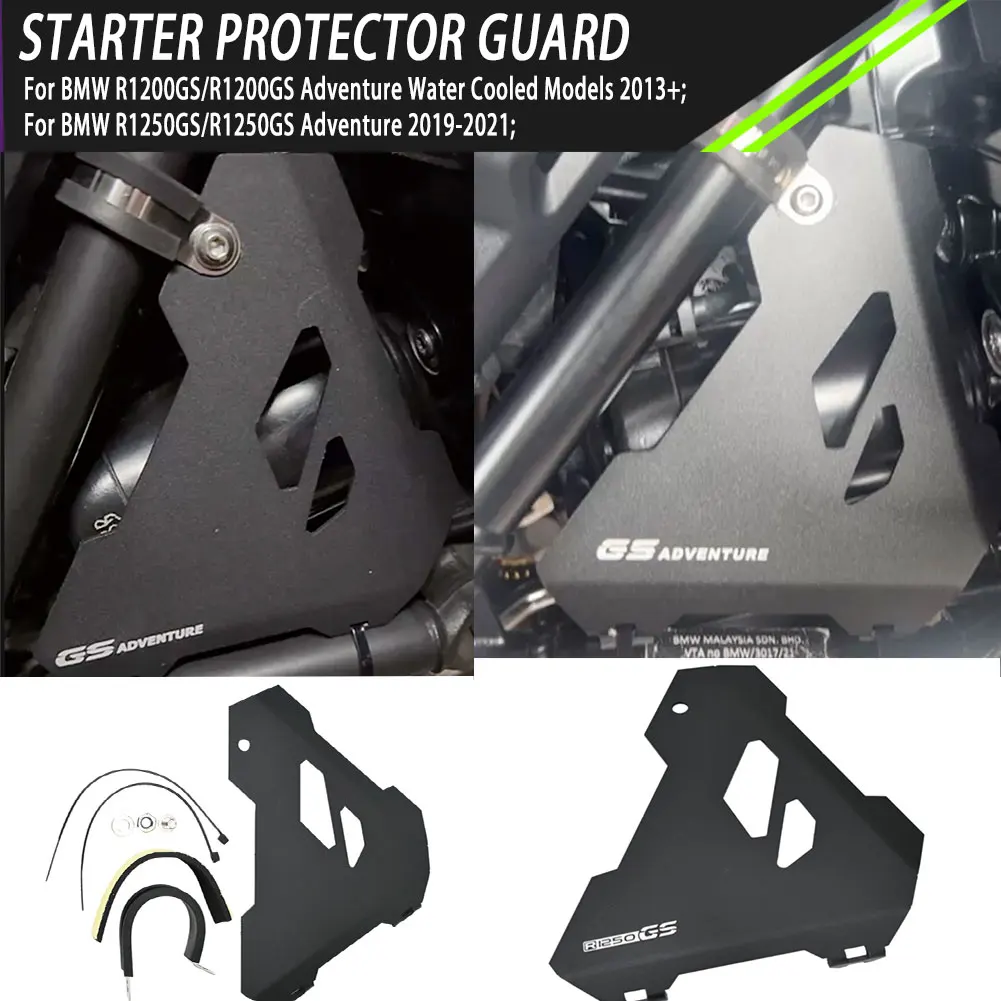 

R1200GS R1250GS Motorcycle Starter Protector Guard For BMW R1200GS/Adv R1250GS R1200R/RS Water Cooled Models 2013+ Motorcycle