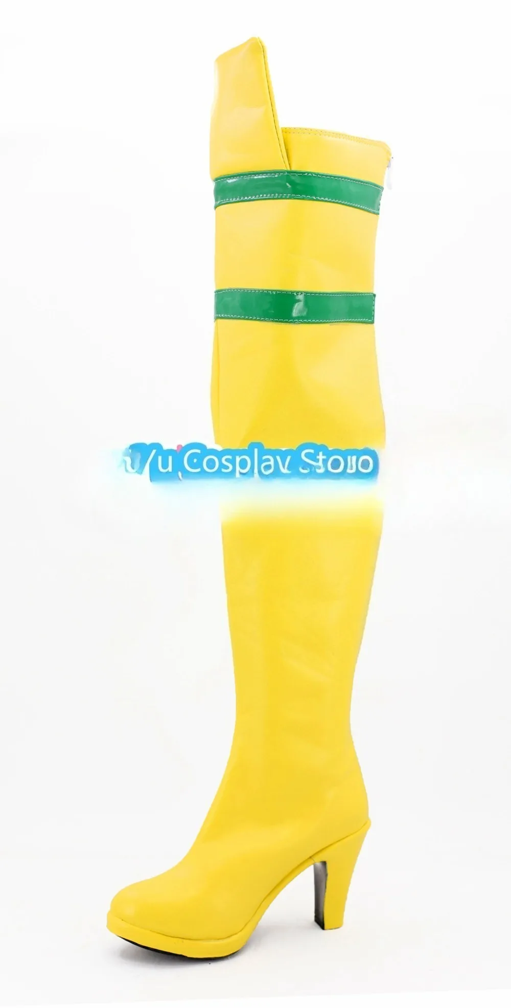 chaussures-de-cosplay-pour-femmes-bottes-jaunes-au-dessus-du-genou-accessoires-d'halloween-personnalises-pour-filles-style-anime