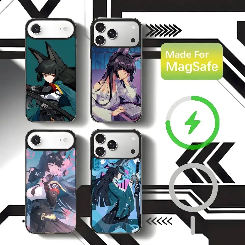 

Miyabi Zenless Zone Zero Phone Case For iPhone 17,16,15,14,13,12,11,Pro,Max,Plus,Mini,SE4,E Magnetic Magsafe Wireless Charging