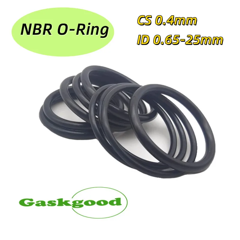 20/50 stücke NBR O Ring Dichtung Dichtung CS 0,4mm ID 0,65-25mm Spacer Öl Widerstand washer Runde Form Nitril Butadien Gummi