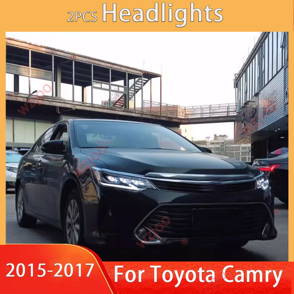 

Car Headlight Styling FOR Toyota Camry 2015-2017 Front Light DRL Head Lamp Upgrade LED HID Dynamic Lens Auto Tool Accessories