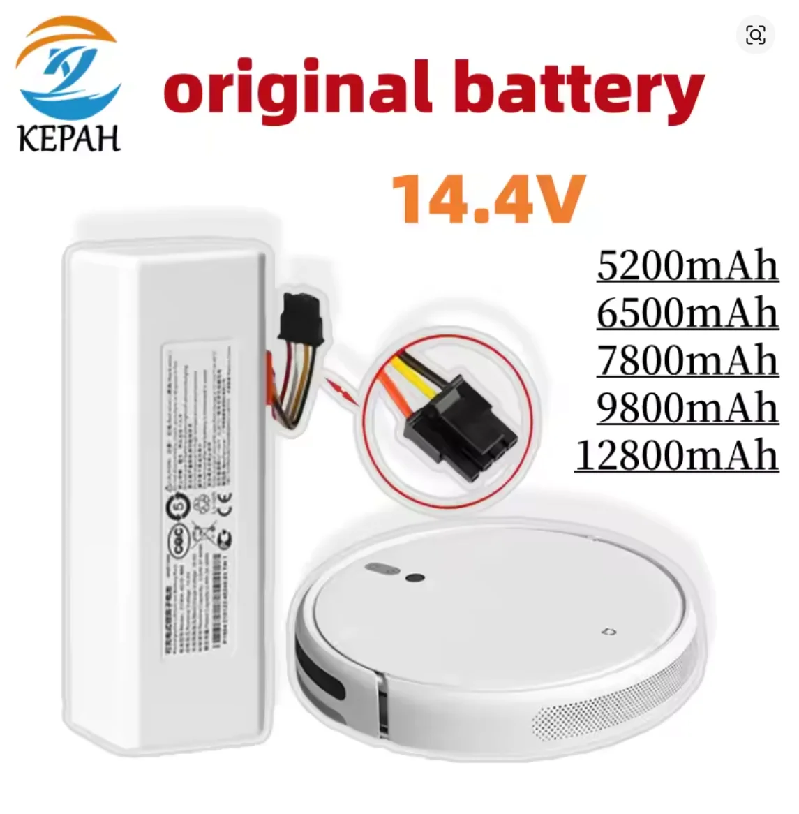 

14.4V 12800mAh Replacement Battery 4S2P-MMBK P2150-4S2P-XWDLS For Xiaomi Mijia Vacuum Cleaner Dreame S10 D9 F9 L10Pro L10Plus