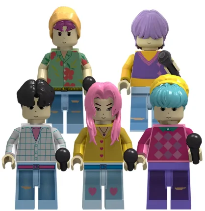 2026 Kpop Demon Hunters Mini Action Figure Building Blocks Toy Peripherals Desk Decoration Collection Figures Model Toy For Kid