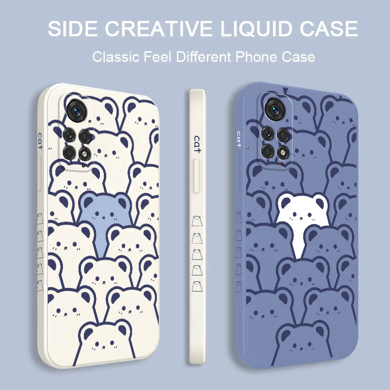 Stunned Bear Phone Case For Xiaomi Redmi Note 13 12 12S 11 11S 11T 10 10A 10T 10S 9T 9 8 7 Pro Plus 10C 9T 4G 5G Cover