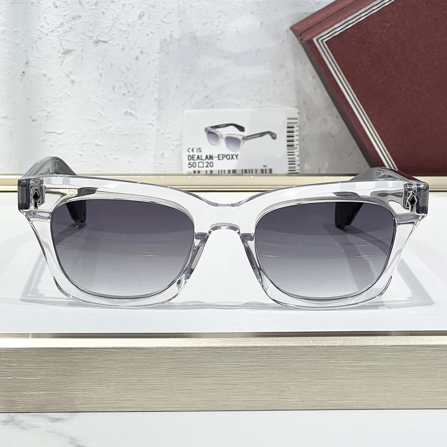 

Fashion designer luxury retro cat eye Dearan EPOXY handmade acetate fiber casual men sunglasses outdoor vacation women sunglasse