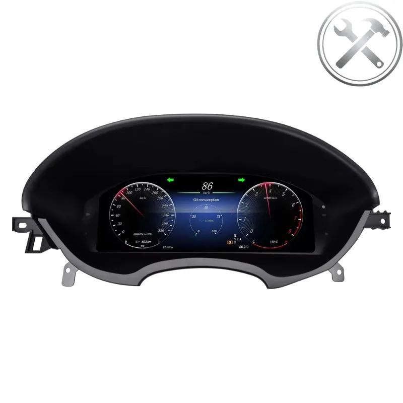 

MEKEDE 12.3 INCH LINUX System 2 Second Startup HD Display LCD Dashboard Digital Cluster With Wireless Carplay Auto Parts for C