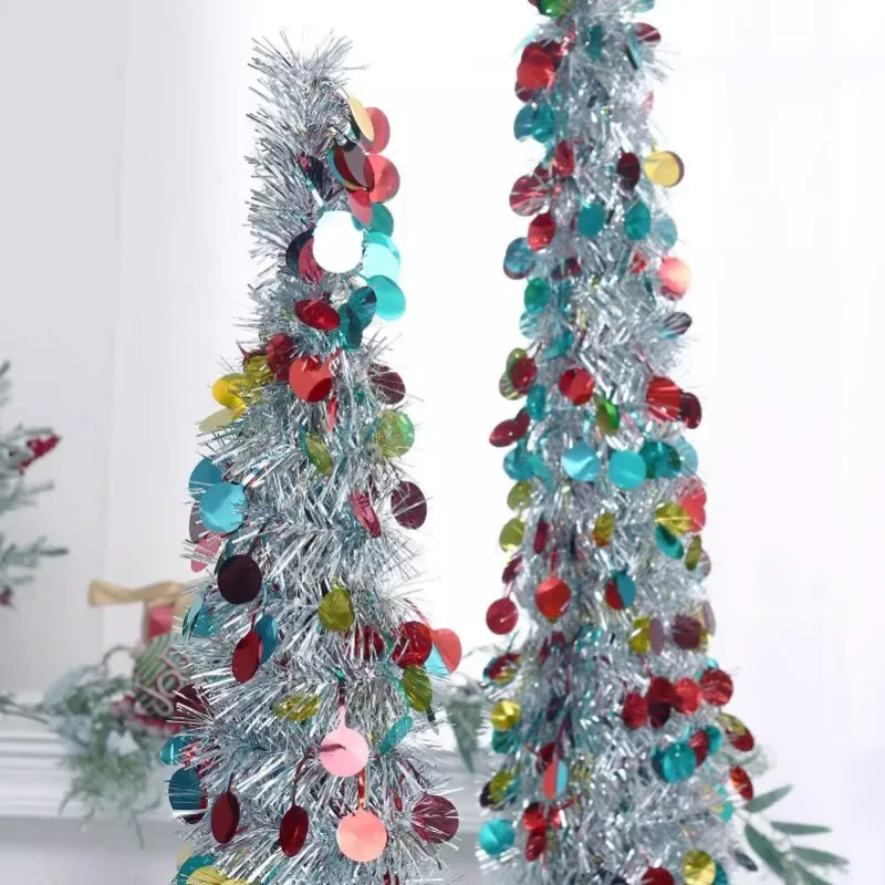 150CM retrattile pieghevole Pop-up albero di natale decorazione natalizia decorazione festiva decorazione natalizia ornamento