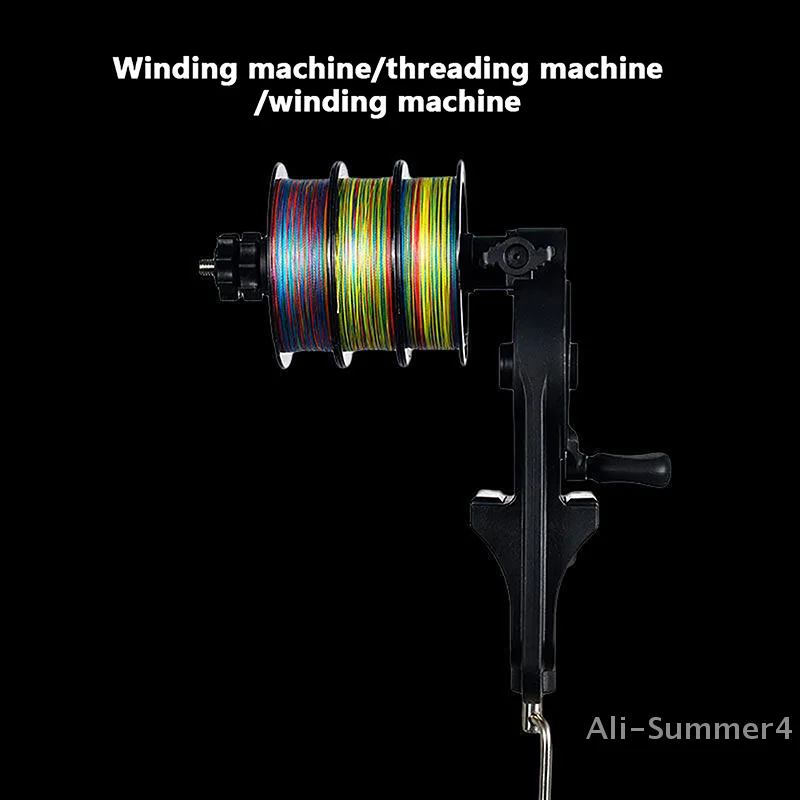 خيط صنارة الصيد التخزين المؤقت المحمولة الجدول المشبك خيط صنارة الصيد اللفاف قابل للتعديل الصيد بكرة خط التخزين المؤقت آلة لقضبان سميكة/رقيقة