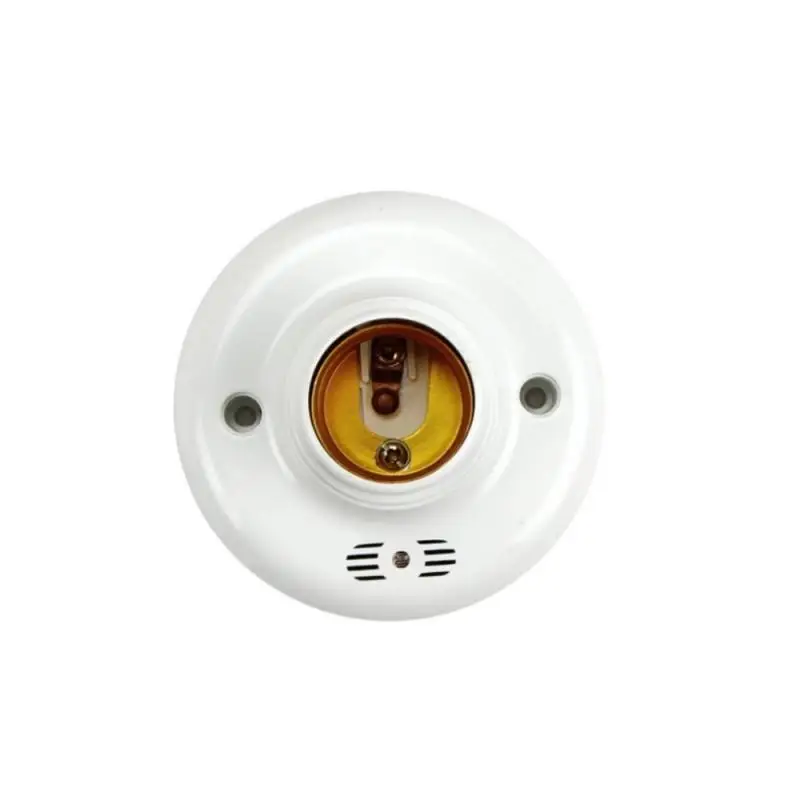 Sensor Lamp Base E27 Socket Adapter, AC220V LED Bulb Holder with Sound Control Delay Switch, Single Unit