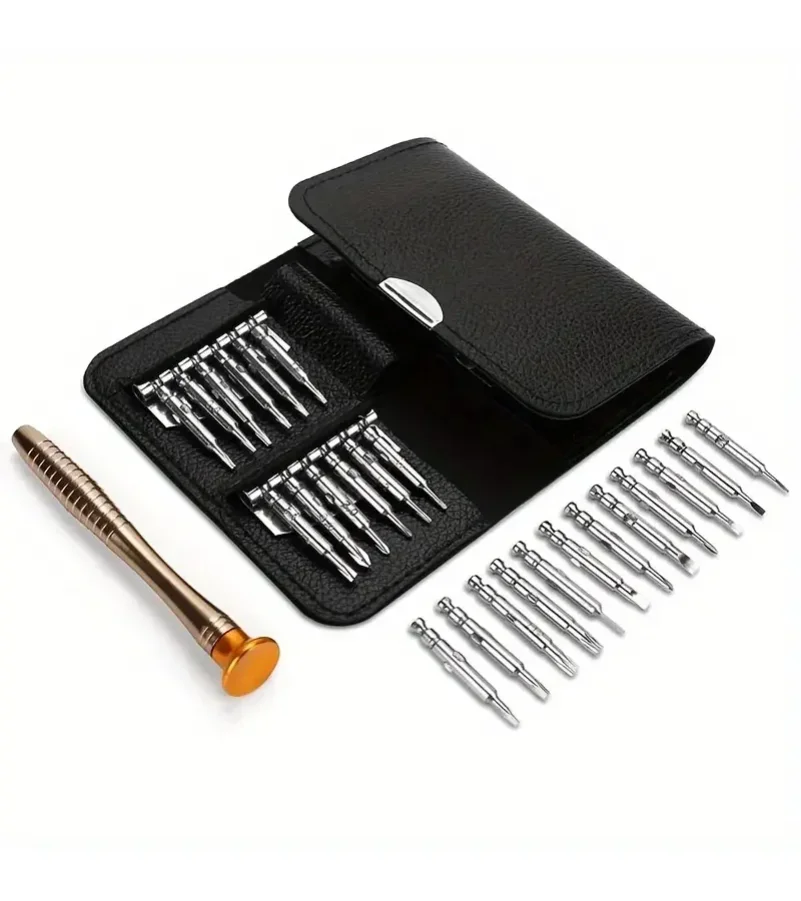 Мини-набор прецизионных отверток 25 в 1, электронная отвертка Torx, набор инструментов для ремонта отверстий для iPhone, камеры, часов, планшетного ПК