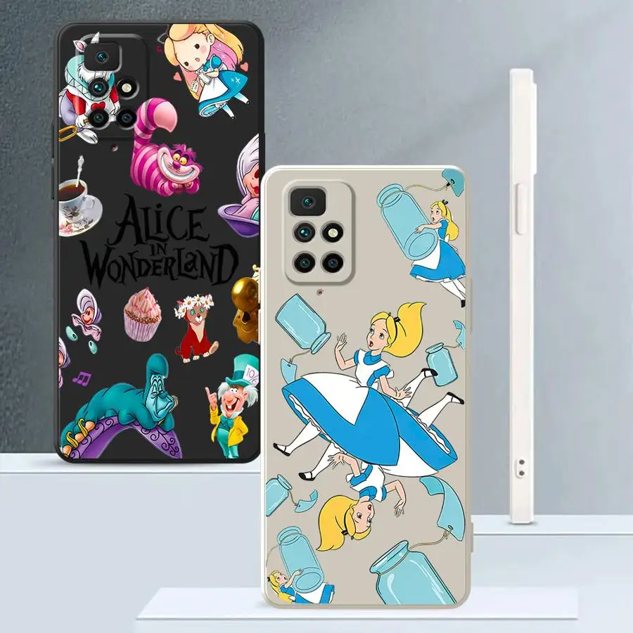 Чехол для телефона Xiaomi Redmi A2 12C K40 A3x A1 13C 14C 9 8 10 K60 Soft Cover Disney Alice In Wonderland