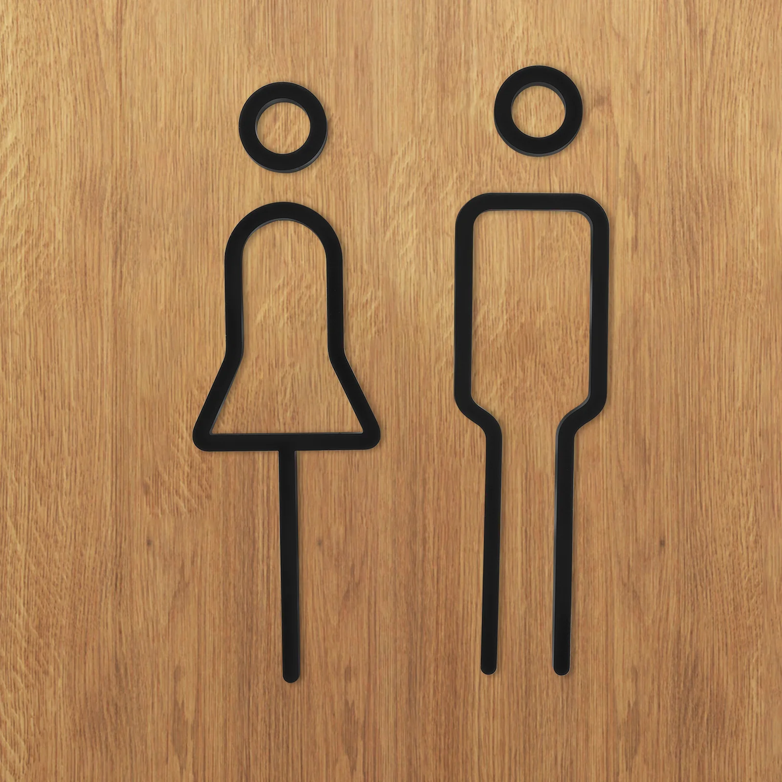

Restroom Sign Toilet Indicator Bathroom Door Signboard Acrylic Men Women Symbol Washroom Signboard Hotel Restaurant