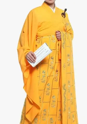 

Adults 147-184cm Luxury Embroidery Chinese Dragon Abbot Cassock Flower Monk Robe Buddhist Zen Master Tradition Cosplay Gown