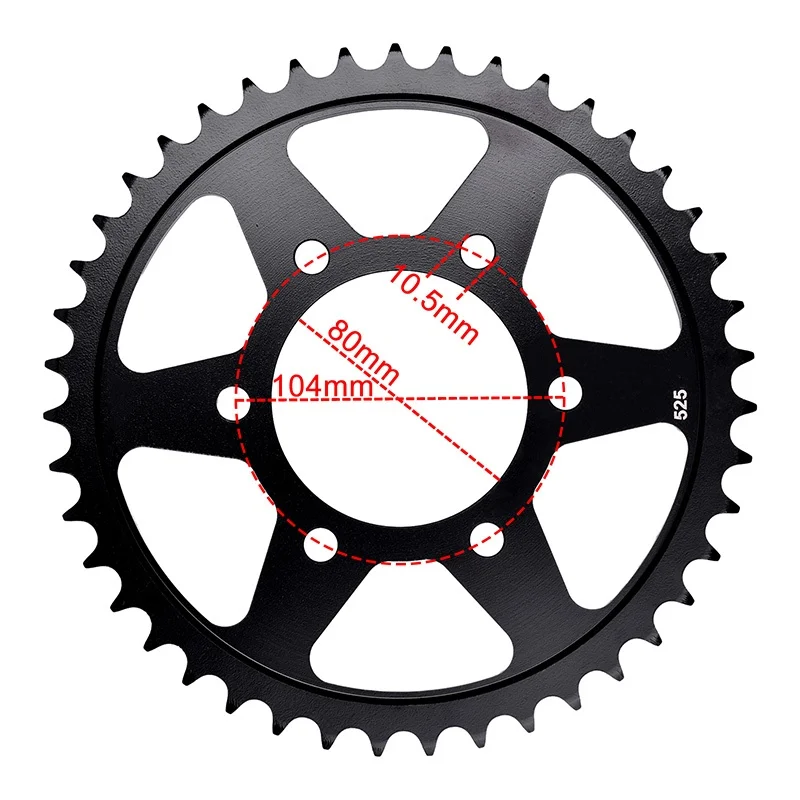 525 Motor Rear Sprocket for KAWASAKI ZX6R ZX-6R ZX-7R ZX7R ZX-7RR ZX7RR Ninja 636 750 ZX636 ZX600 ZZR600 ZX750 ZR1000 Z H2 SE view 2