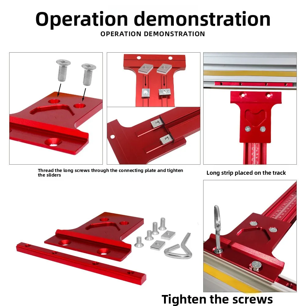 Woodworking Parallel Universal Guide Rail, Electric Circular Saw Auxiliary Guide Rail Compatible with Festo Makita Guide Rail view 6