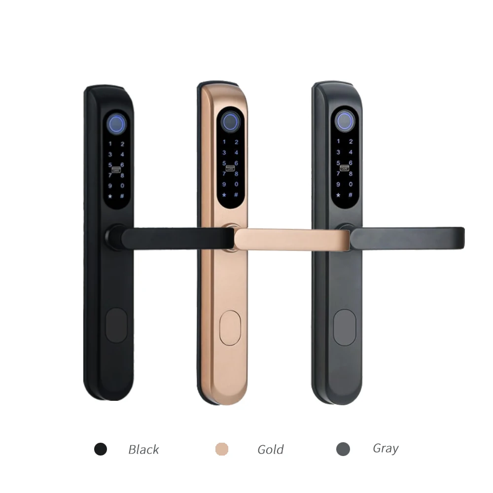 High Safety Wifi App Intelligent Waterproof Fingerprint ttlock toya digital smart door lock