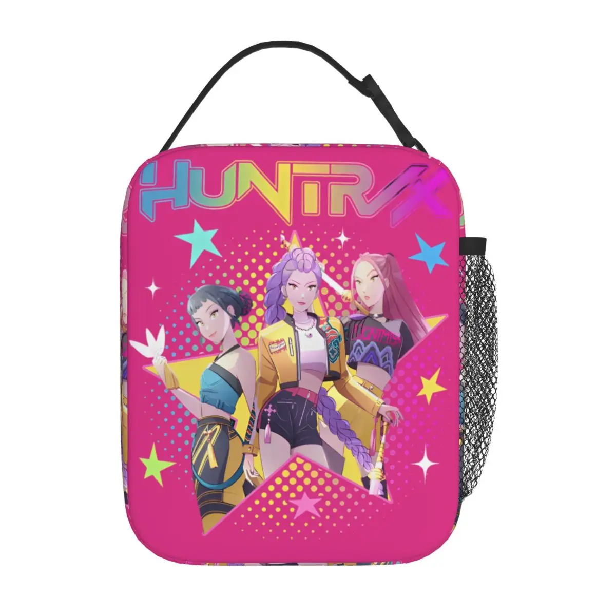 

Huntrix Kpop Demon Hunters Insulated Lunch Bags Large Zoey Rumi Mira Reusable Thermal Bag Tote Lunch Box Work Travel Girl Boy