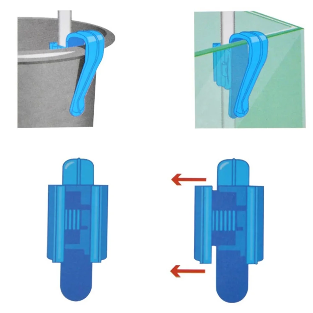 

2Pcs 16Mm Water Pipe Clamp for Fish Tank Fixed Clip Aquarium Water Holder Adjustable Angle Height No Suction Needed