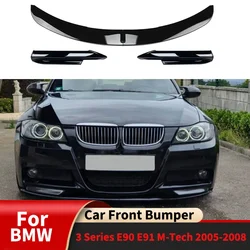 For Bmw 3 Series E90 E91 M-Tech 2005-2008 Sedan 4 Door 320i 330i Auto Parts Car Front Bumper Lip Splitter Body Kits Accessories