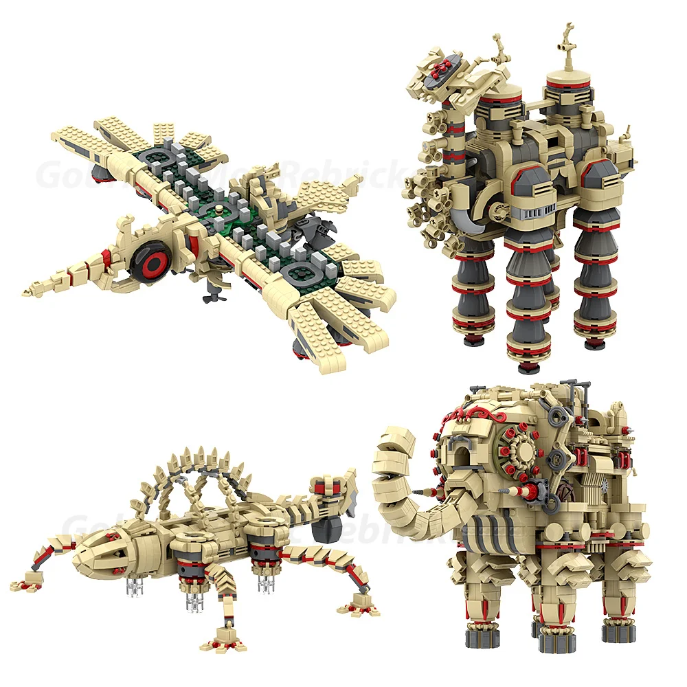 MOC Zeldaed Series Divine Beast Vah Naboris Building Block Set Game Characters Vah Medoh Ruta Rudania Monster Bricks Toy Gift