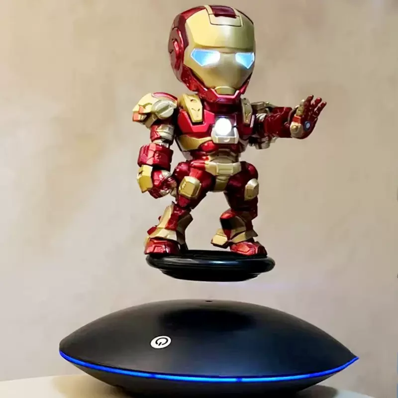 

Black Technology Magnetic Levitation Ornament Iron Man Boyfriend Handmade Luminous Toy Creative Feeling Boy's Birthday