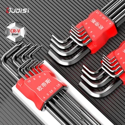 9PCS Hex Set Spanner Alloy Steel Double-End Screwdriver Allen Key Hexagon Flat Ball Torx Star Head Wrench Hand Tools