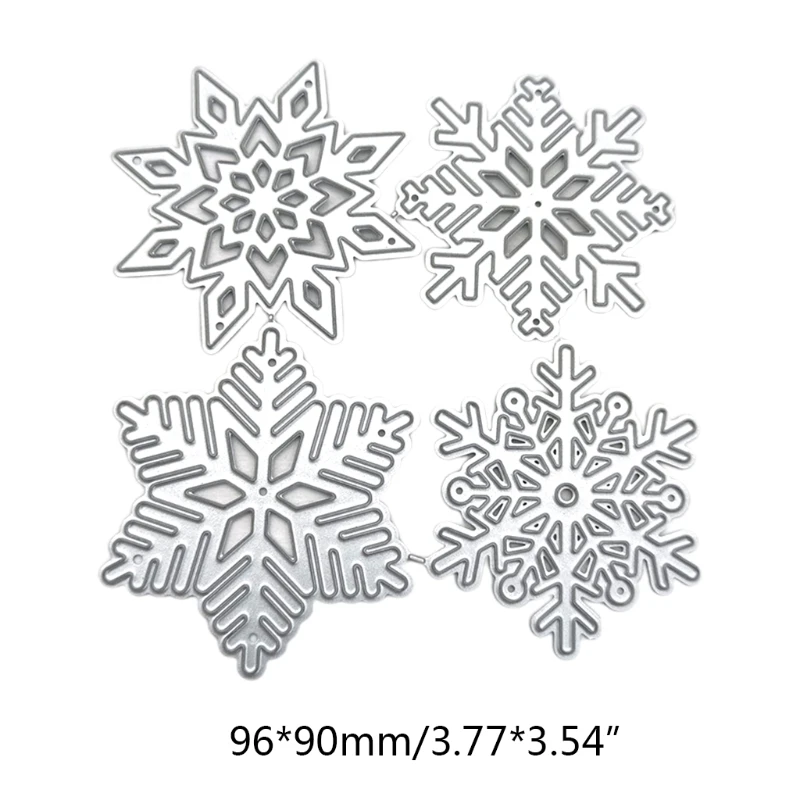 6 styles Christmas Snowflake Metal Cutting Dies Scrapbooking Photo Die Cut Embossing Cutter Decoration view 6