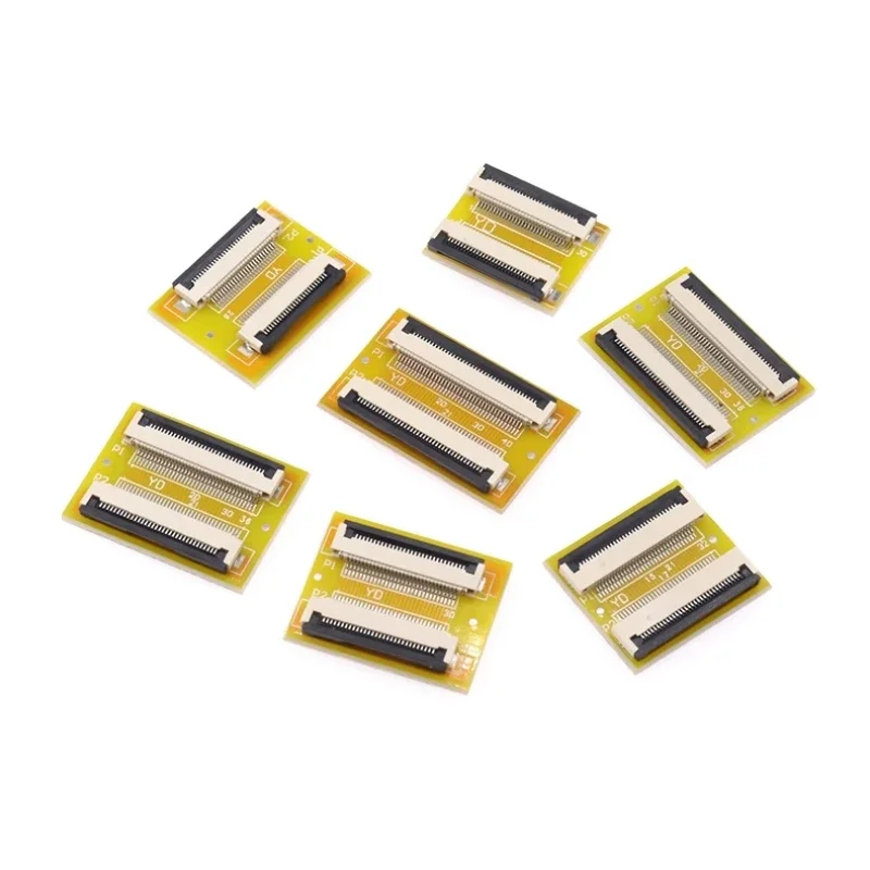 FFC FPC 0.5mm 1.0mm Flexible Flat Cable Lengthen Extension Board Adapter Board 4P 5P 6P 8P 10P 12P 16P 20P 24P 30P 40P 50P 60P