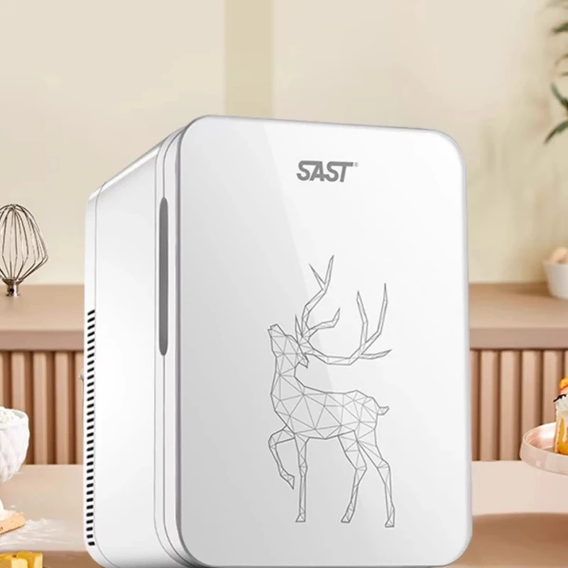 ‌ Mini refrigerador compacto de 20L para uso doméstico/coche en el dormitorio - Mini refrigerador ultrasilencioso de ahorro de energía con pantalla digital inteligente y congelación de modo dual