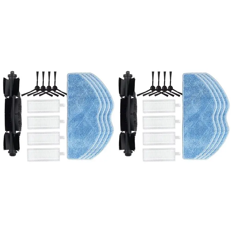 

【CHRISTMAS 】2 комплекта деталей для робота-пылесоса EZVIZ RE4/ RE4 Plus/RE5/RE5 Plus, замена фильтра для швабры с основной боковой щеткой.