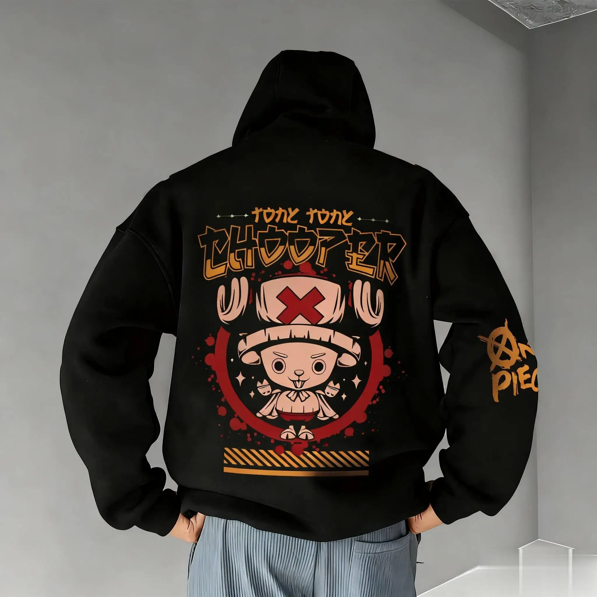 One Piece Chopper Grafische Pullover Hoodie Mannen Vrouwen Nieuwe Herfst Winter Streetwear Oversized Casual Anime Print Sweatshirt Met Capuchon