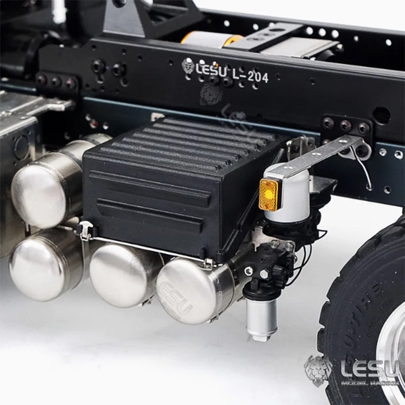 RC 1/14 Mud Truck FE/VM Batteriekasten und Benzintank Modifikation für Tamiya Muldenkipper für SCANIA MAN VOLVO Tripper Truck DIY-Teile – Detail 6