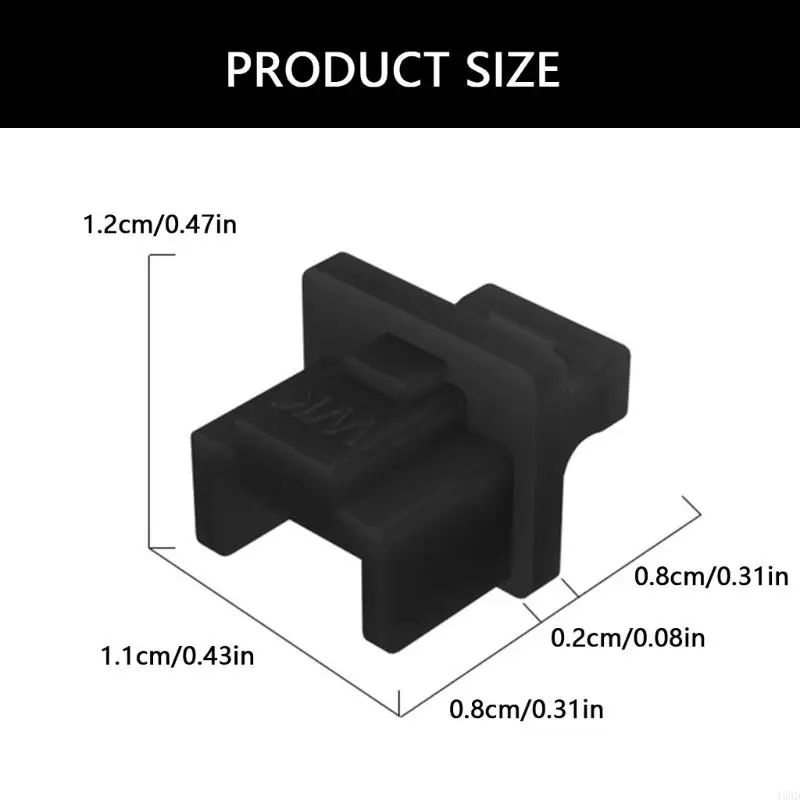 Porta Ethernet da 10 pcs RJ45 Copertura della polvere Plug della protezione RJ45 per laptop 45BD
