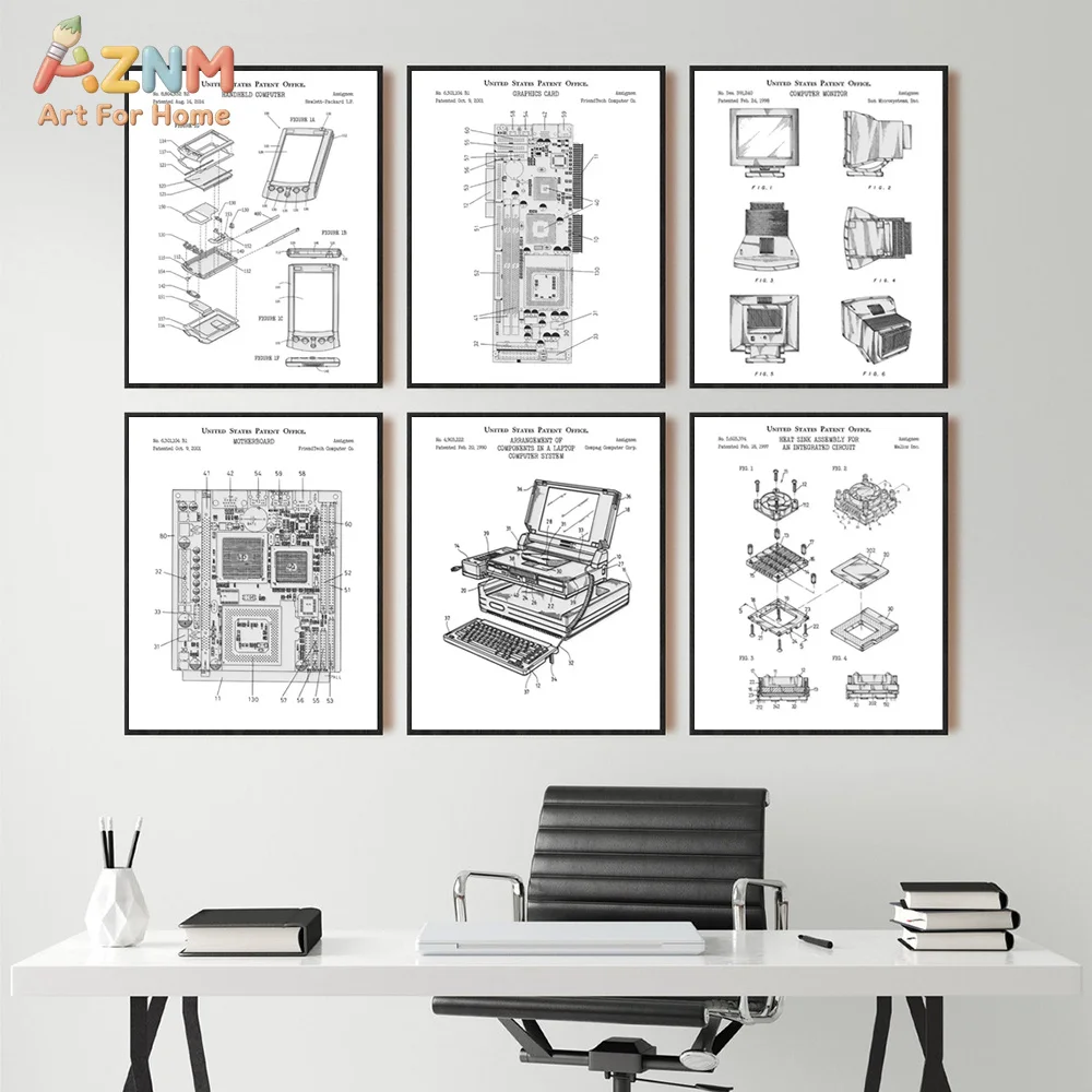 AZNM Computer Motherboard Pate - Tech Office Wall review and price