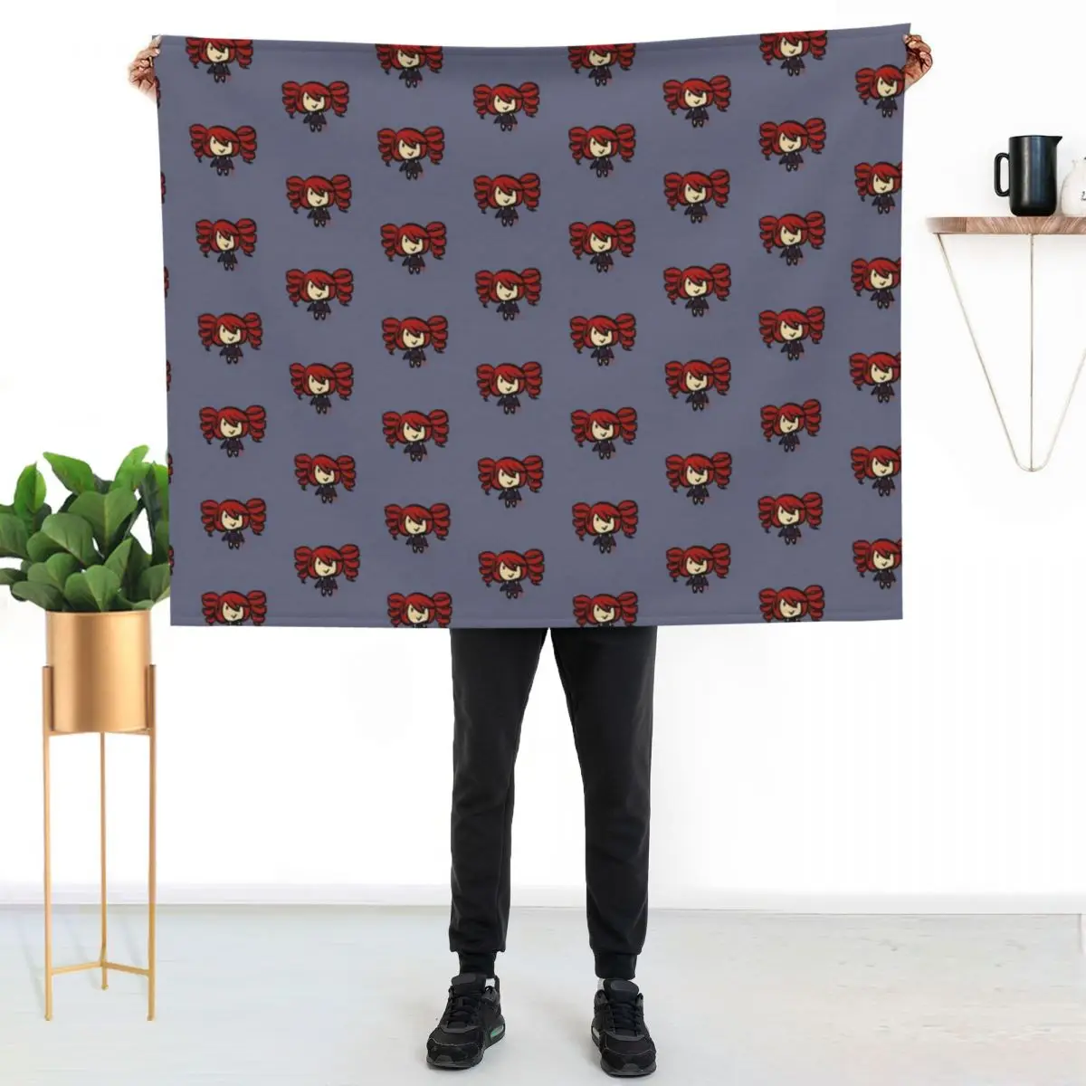 UTAU Kasane Teto Throw Blanket for winter Blankets For Bed Moving wednesday Furry cosplay anime Blankets