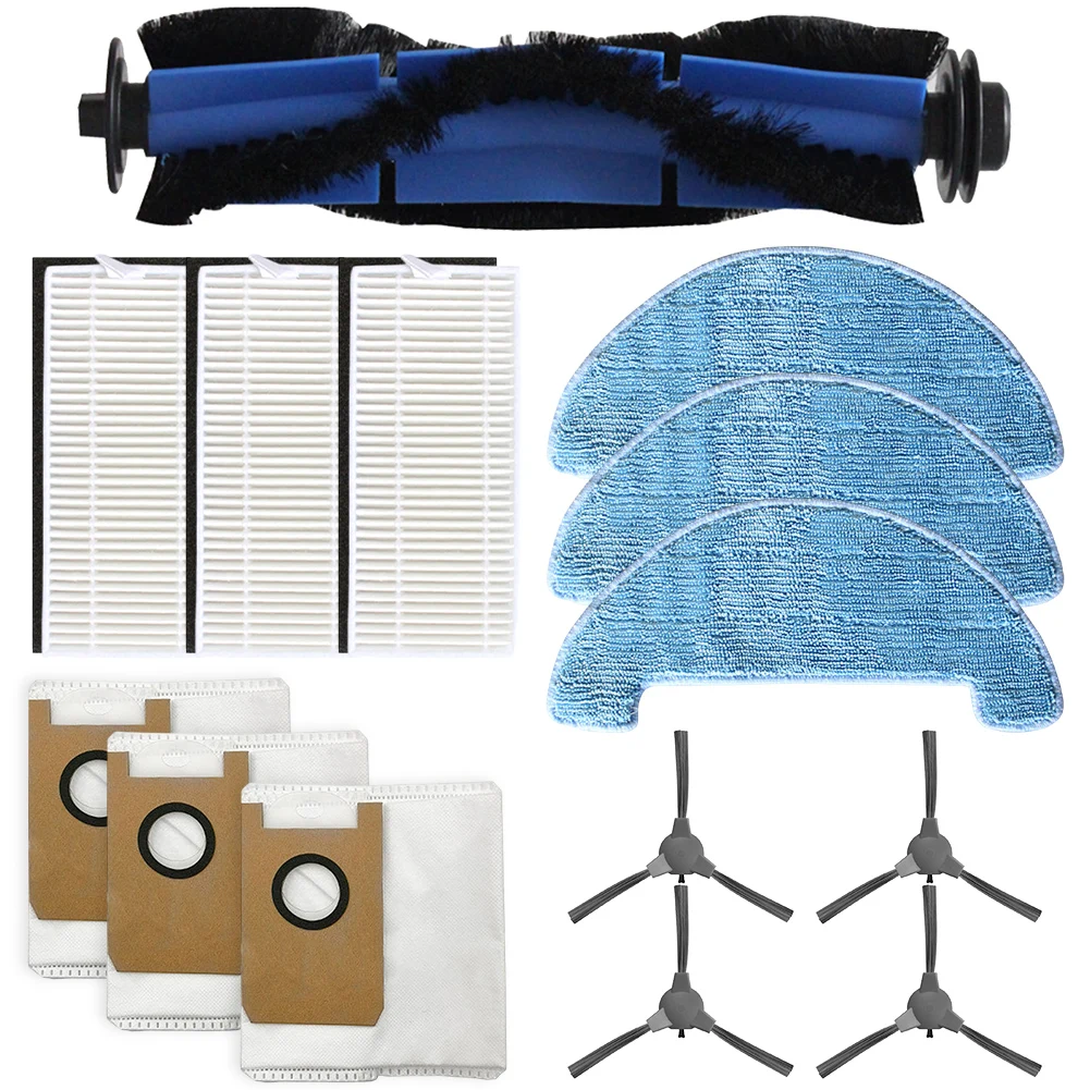 Robot Vacuum Cleaner Accessories For Loorow AT800 14/21 Pieces Replacement Parts Set With Brushes Filters And Mop Pads