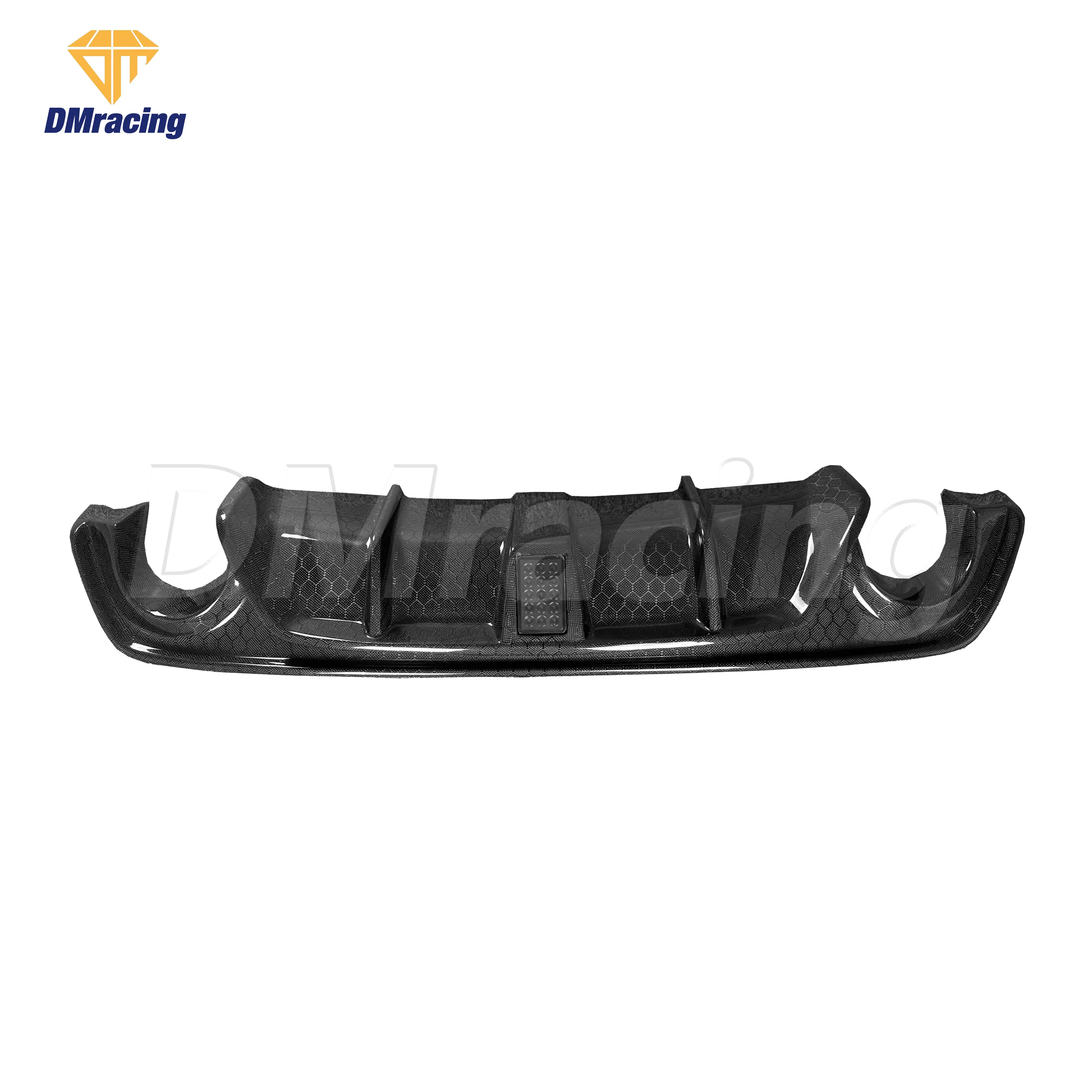 

DM Style Honeycomb Carbon Fiber Rear Diffuser with Light Emitting Diode for Infiniti Q50 Q50L Q50S 2018-2022