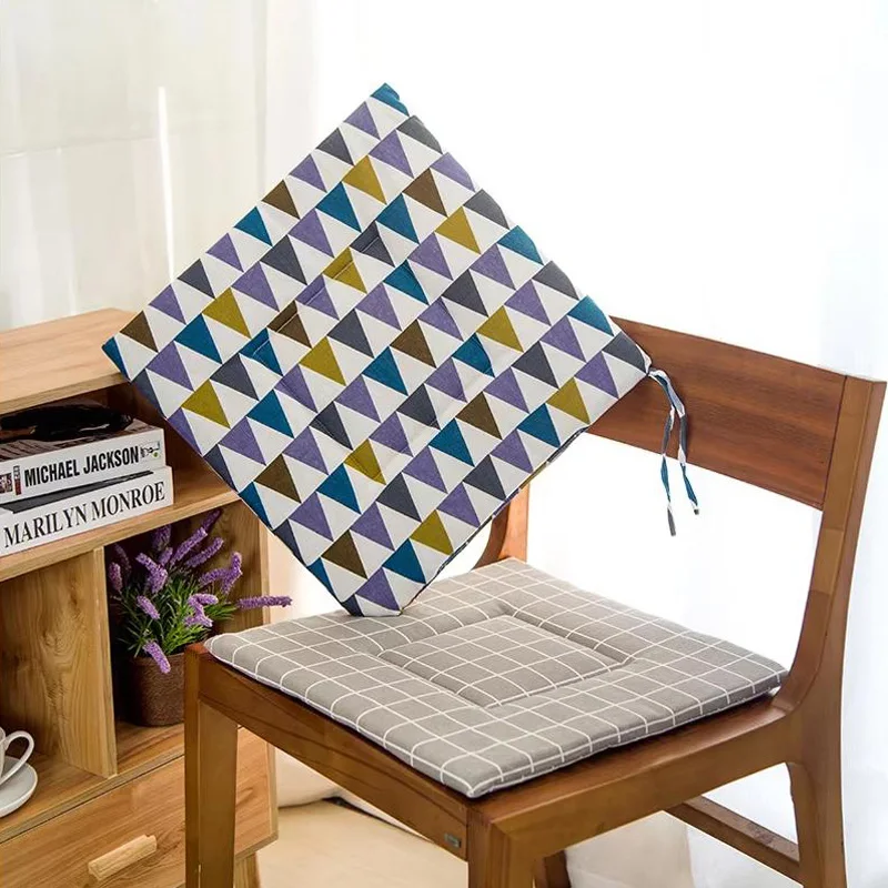 

Коврик для обеденного стула в скандинавском стиле, квадратная подушка для офисного сиденья с веревкой, универсальные подушки для сиденья Four Seasons для украшения дома