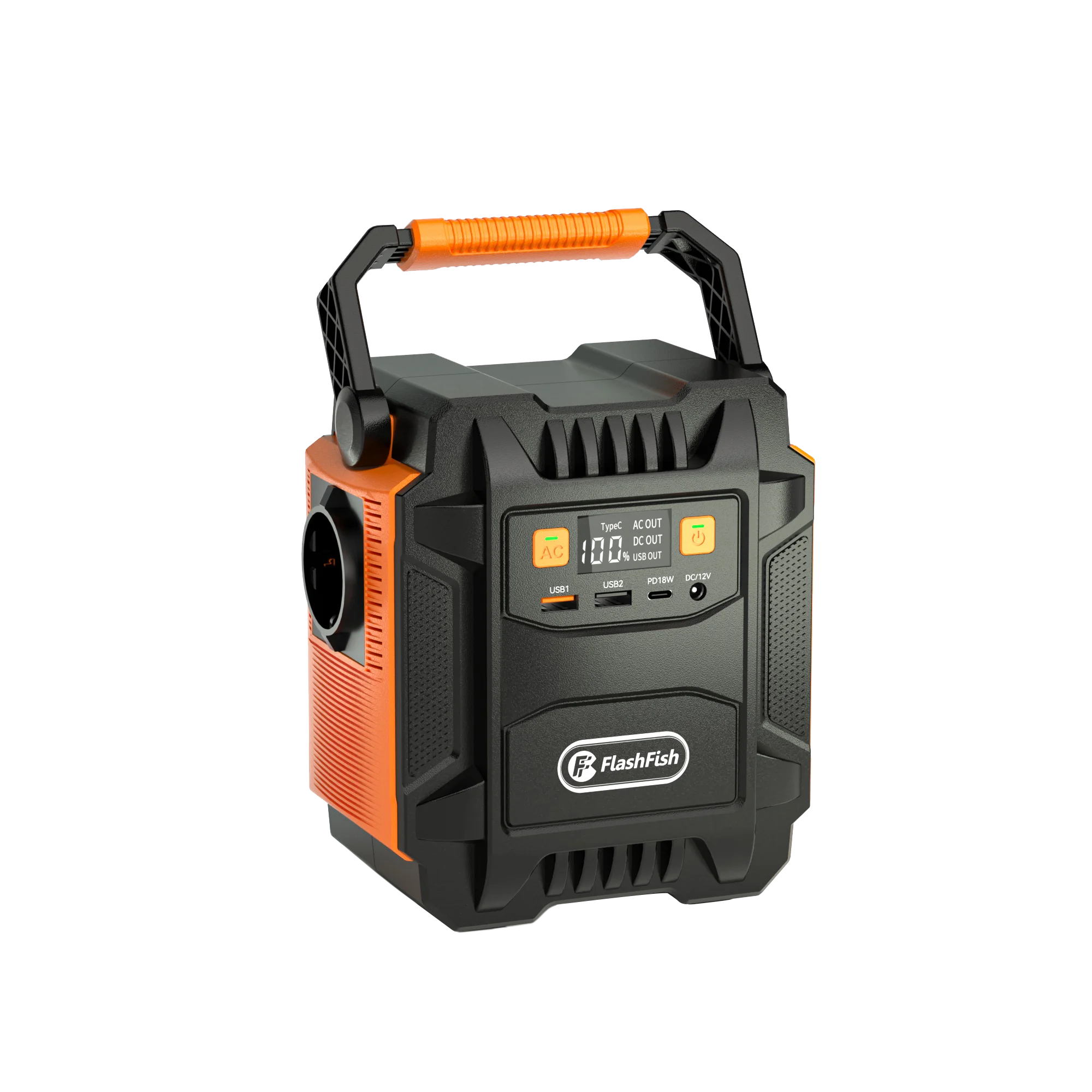 FF Flashfish 200 W tragbares Kraftwerk 172,8 Wh Solargeneratorbatterie 230 V AC-Steckdosen Powerbank mit LED für Solarpanel Wohnmobil