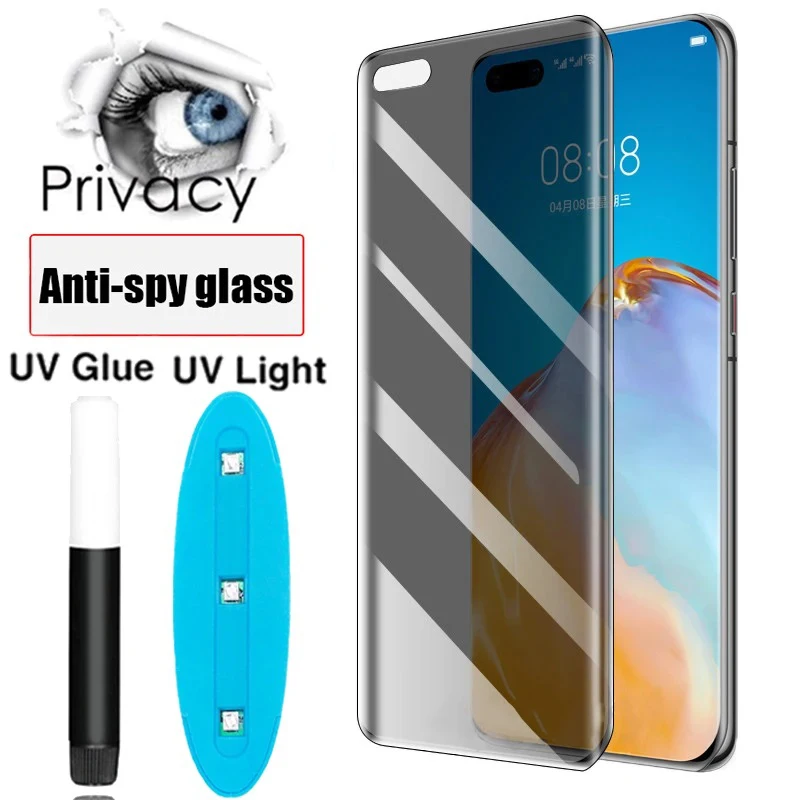 

UV Screen Protector For OPPO Find X3 Pro X6 X5 X2 Privacy Tempered Glass oppo Reno 11 9 10 Pro 3 4 5 6 Anti Glare Spy Glass Film