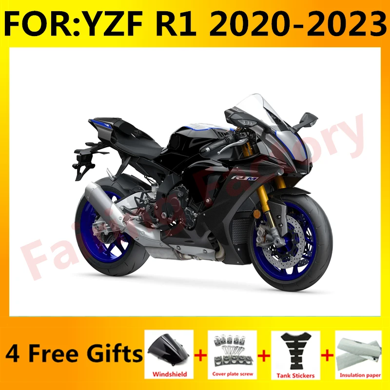 

NEW ABS Motorcycle Injection full Fairing Kit fit For YZF R1 YFZ-R1 R1M 2020 2021 2022 2023 Bodywork Fairings kits black silver