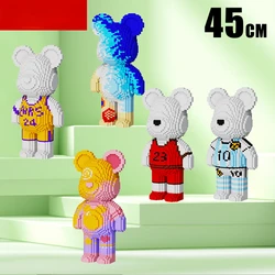 Violent bear splicing and connecting small particle building blocks wholesale adult puzzle children's toys, street stalls