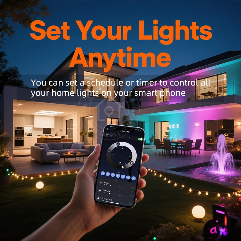 スマート WiFi LED シーリングライト 24 ワット TUYA アプリ音声制御ラウンドパネルアンビエントランプ AC85-265V 作業 Alexa Geogle ホーム Smartthings