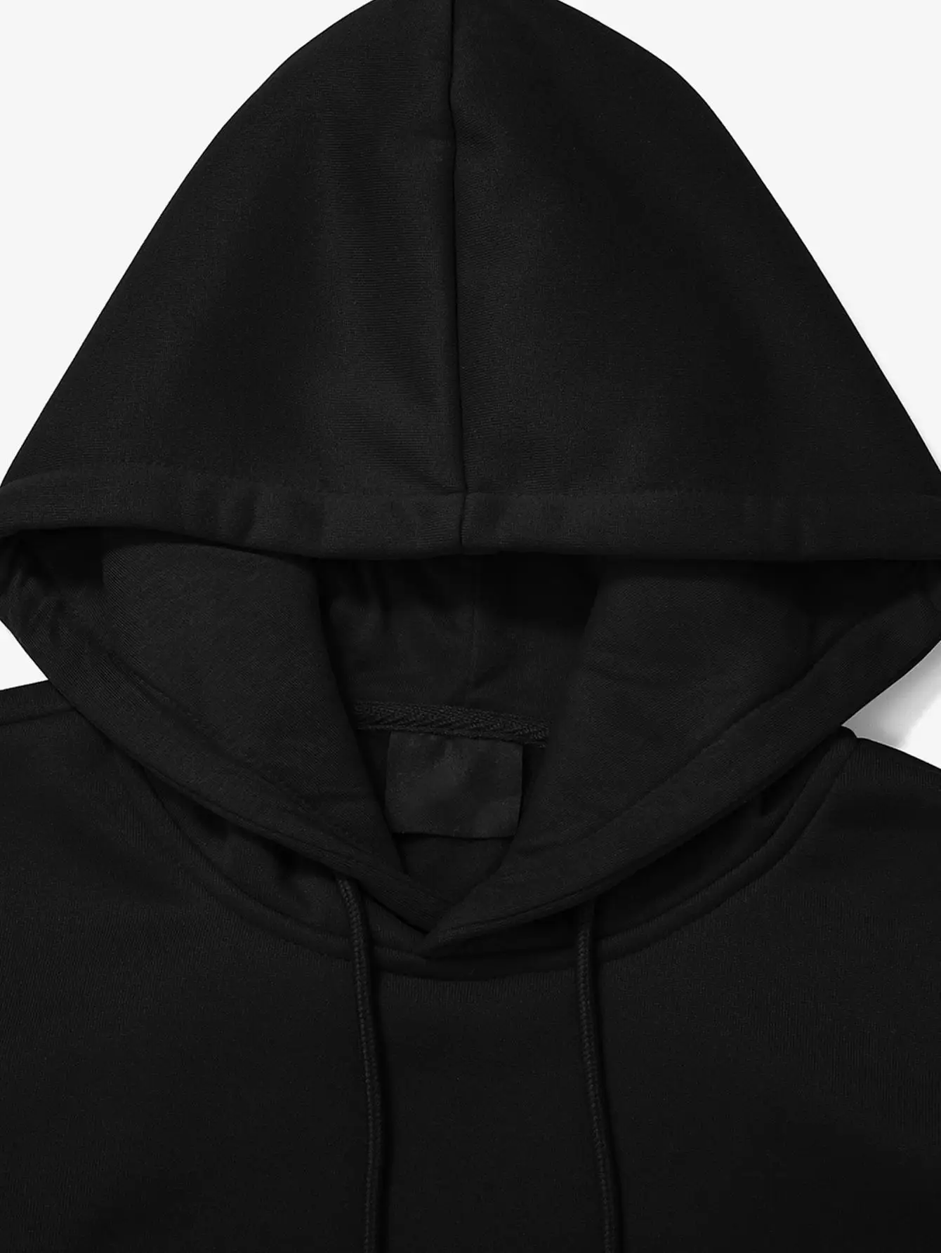 Men's Gothic Black Hoodie with Pentagram and 