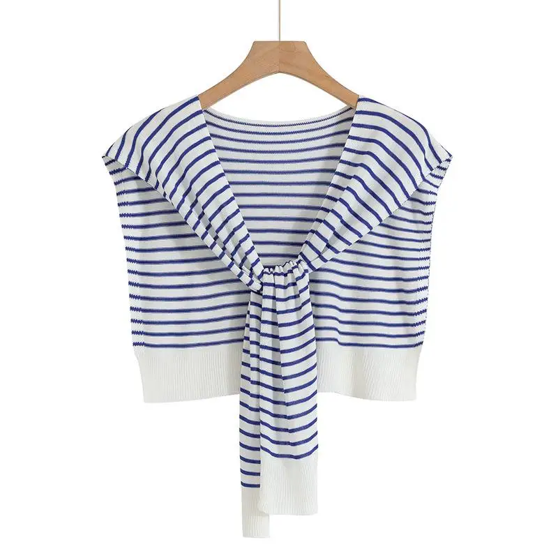 

Lightweight Knitted Ice Silk Shoulder Wrap Women's Summer Korean Style Air Conditioned Room Versatile Shoulder Cover Accessory