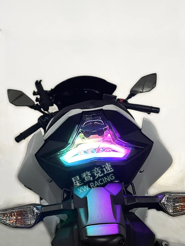 Applicable to ZX4RR rear tail light integrated brake light turn signal RGB colorful integrated assembly