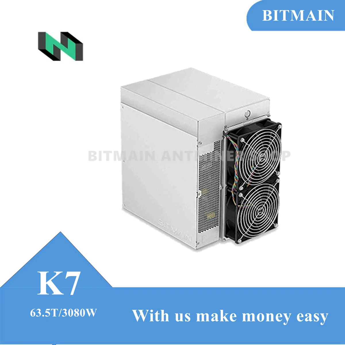 Antminer K7 cbb – dépôt en prévente 63.5T