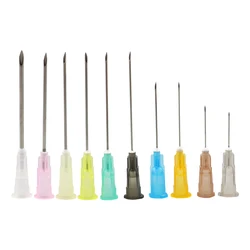 50pcs Pointed Injection Needle Dispensing Needle With Transparent Cap, Glue Tool, Individually Packaged Syringe Accessories